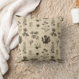 Coussin Motif floral botanique vintage (11)