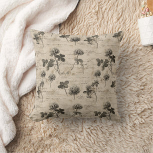 Coussin Motif floral botanique vintage (3)