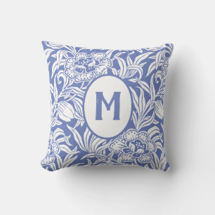 Coussin Motif floral botanique vintage Art Nouveau