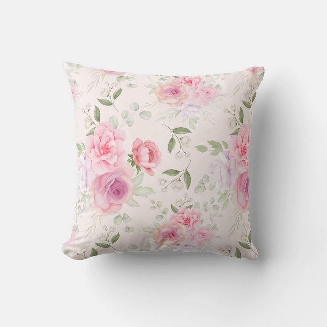 Coussin Motif Floral Classé Jeu d'oreiller (Recto)