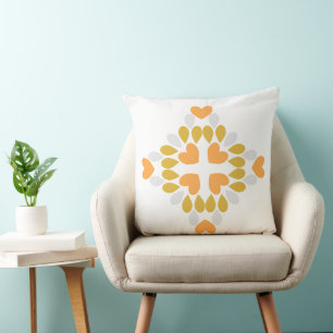 Coussin motif floral de fleurs de printemps