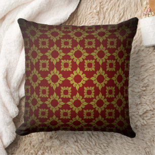 Coussin Motif floral de style baroque de la cour européenn