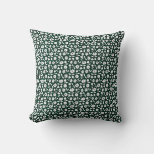 Coussin Motif floral dense décoratif vintage
