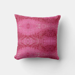 Coussin Motif floral doux, fleurs blanches et brindille ro