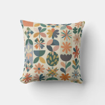 Motif Floral Géométrique