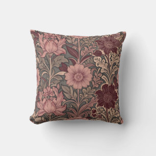 Coussin Motif floral inspiré de William Morris