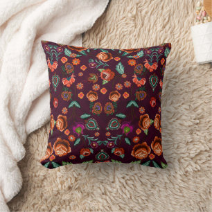 Coussin Motif floral japonais