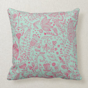 Coussin Motif floral mignon d'été