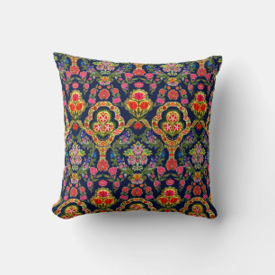 Coussin Motif floral mughien ethnique incomparable