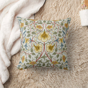 Coussin Motif floral Narcisse de William Morris