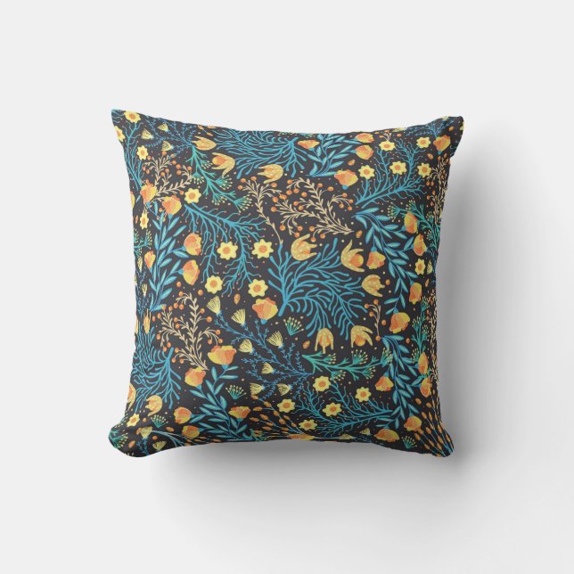 Coussin Motif floral sans soudure. Flèche créative dessiné (Recto)