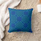Coussin Motif floral sur indigo (Couverture)