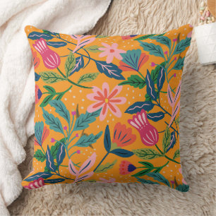 Coussin Motif floral tropical moderne