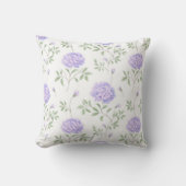 Coussin Motif floral violet moderne (Recto)