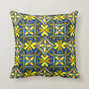 Coussin Motif gai de poterie