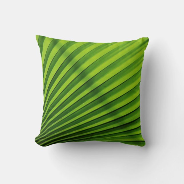 Coussin Motif géant de feuille de palmier (Recto)