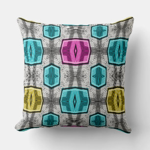 Coussin Motif géométrique 60 rétro