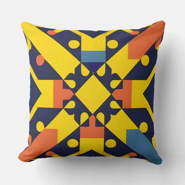 Coussin Motif géométrique abstrait (Recto)
