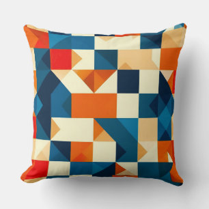 Coussin Motif Géométrique Abstrait Accent Moderne de Maiso
