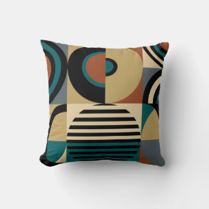 Coussin motif géométrique Abstrait. Style memphis sans fai