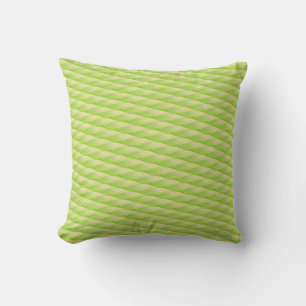 Coussin Motif géométrique abstrait vert citron