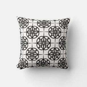 Coussin Motif géométrique ambiance rétro chic