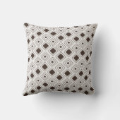 Coussin Motif géométrique aztèque tribal bohème doux neutr (Verso)