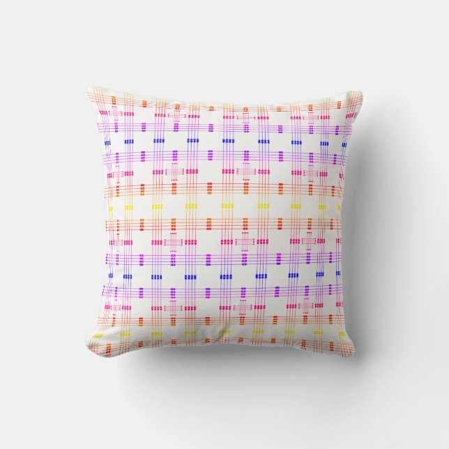 Coussin Motif géométrique | CARRÉ | Lignes | Filtre | (Recto)