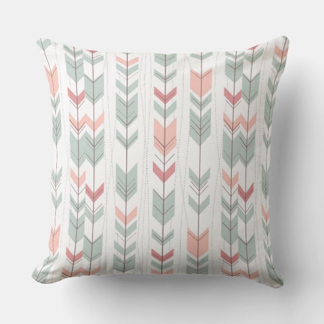 Coussin Motif géométrique dans le rétro style (Recto)