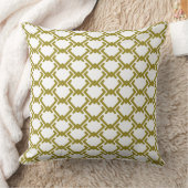 Coussin Motif géométrique de Chevrons d'or de différentes (Couverture)