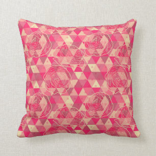Coussin Motif géométrique de fleur