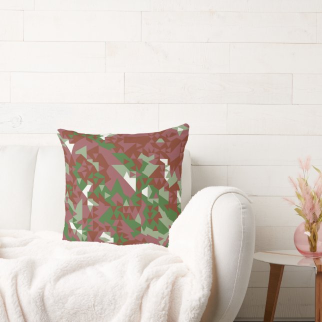 Coussin Motif géométrique de Noël rétro éclectique moderne (Canapé)