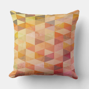 Coussin Motif géométrique de triangle mou