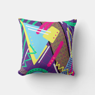 Coussin motif géométrique des années 90