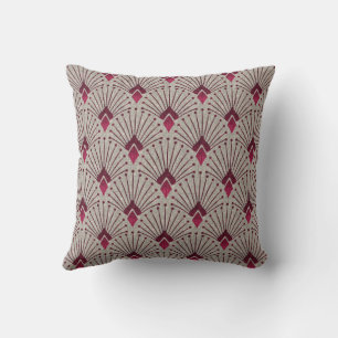 Coussin Motif géométrique design, art déco.