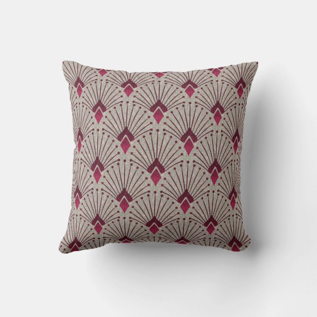 Coussin Motif géométrique design, art déco. (Verso)