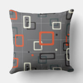 Coussin Motif géométrique du milieu du siècle (Verso)
