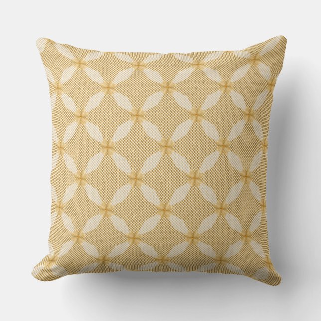 Coussin Motif géométrique Fashion Gold Circle (Recto)