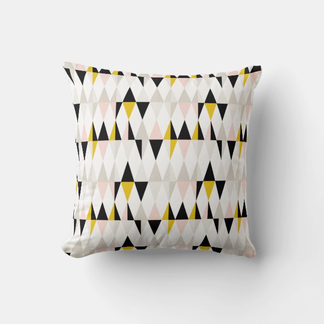 Coussin Motif géométrique fendu de triangle (Recto)