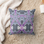 Coussin Motif géométrique gris violet jetez l'oreiller (Couverture)