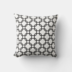 Coussin Motif Géométrique I Noir et Blanc