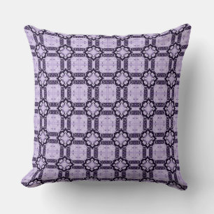 Coussin Motif géométrique lavande et violet