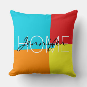 Coussin Motif géométrique moderne couleur rétro #4
