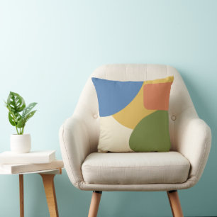 Coussin Motif géométrique moderne du milieu du siècle - Re
