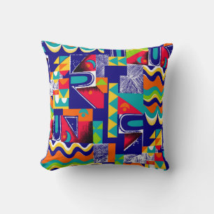 Coussin Motif géométrique moderne transparent