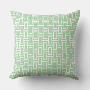 Coussin Motif Géométrique Moderne : Vert Clair
