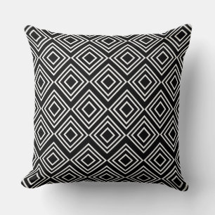 Coussin Motif géométrique ; Motif Boîte Noire ;