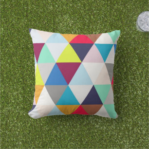 Coussin Motif géométrique multicolore