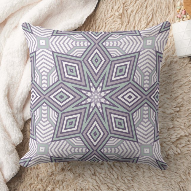 Coussin Motif géométrique multicolore rétro (Couverture)