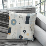 Coussin Motif géométrique rétro aux tons pastel<br><div class="desc">Couleurs pastel formes géométriques rétro,  et motif.</div>